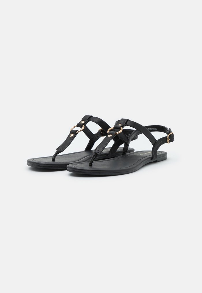 Sandales Anna Field T-bar Noir Femme | ZXI-3279610